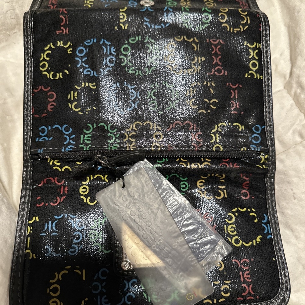 Coogi Australia Wallet Card Holder Multicolor Checkbook Snap Closure Pockets - Picture 5 of 12